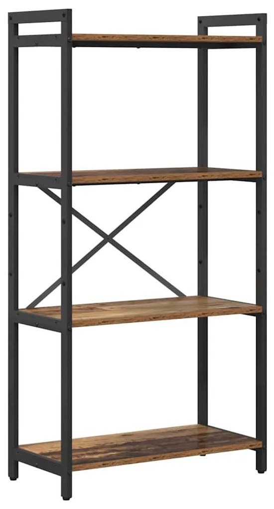 Könyvszekrény Régi fa 60 x 30 x 118 cm Faanyag