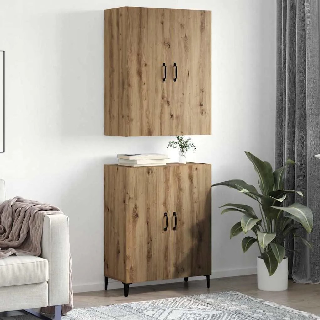 Magasfiú kézműves tölgy 69.5 x 34 x 180 cm Faanyag