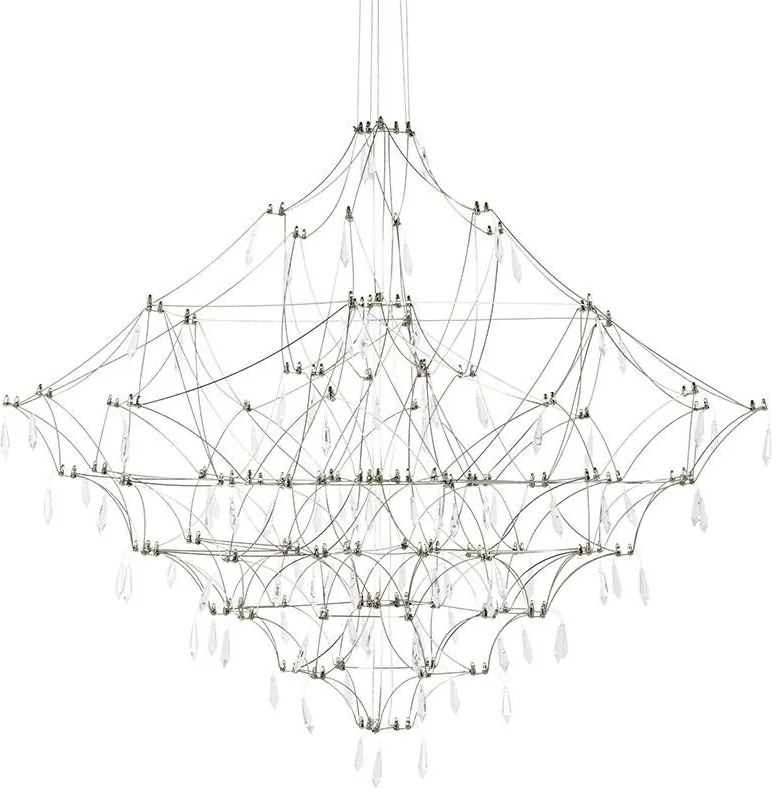 KING HOME MSE1501100208 CONSTELATION Modern Led Függesztett Lámpa Ezüst LED IP20