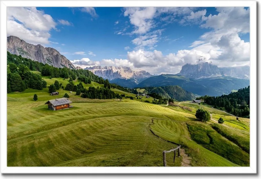 Poszterek keretben 60x40 Bárányok a hegyi réten