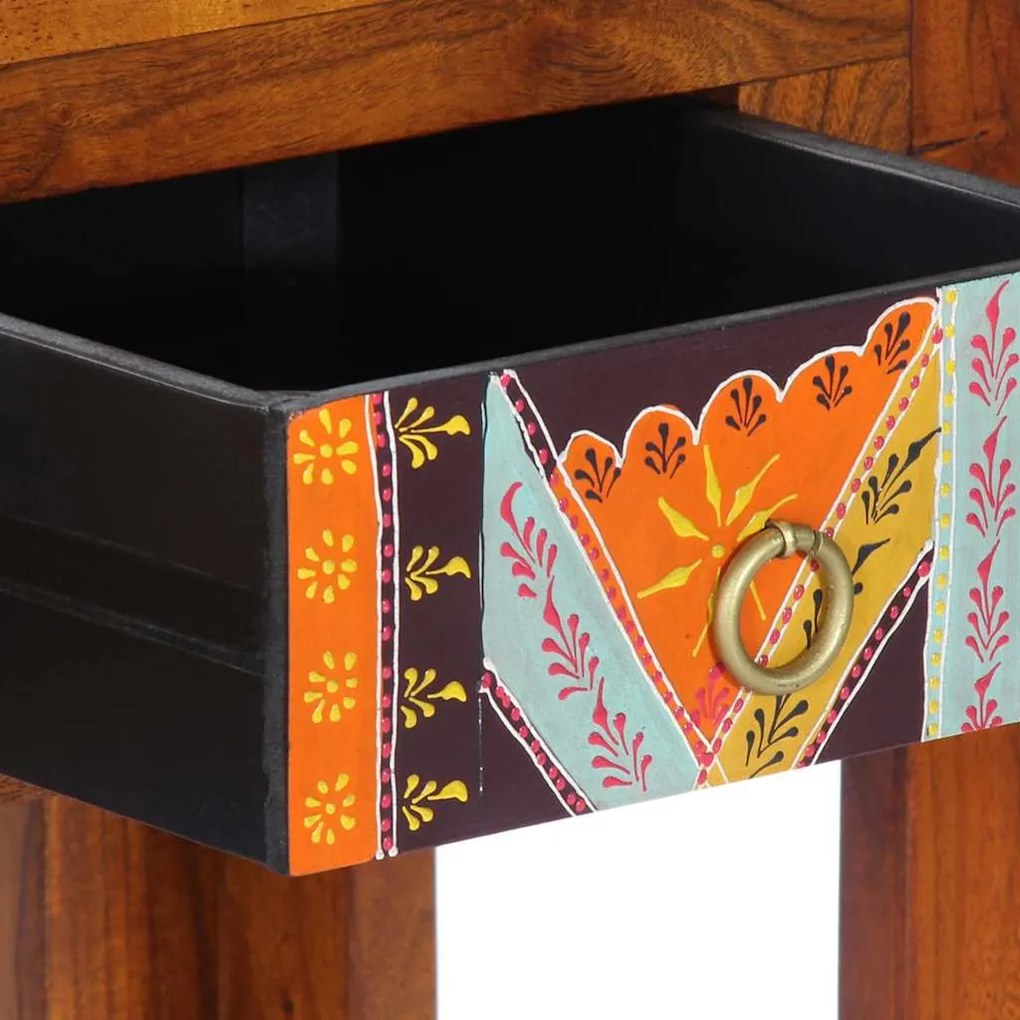 tömör akácfa tálalóasztal 110 x 35 x 75 cm