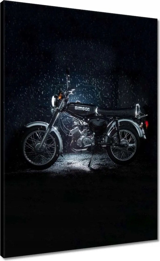 Vászonkép 50x70 Simson S51 Négysebességes Simson négyes dupla