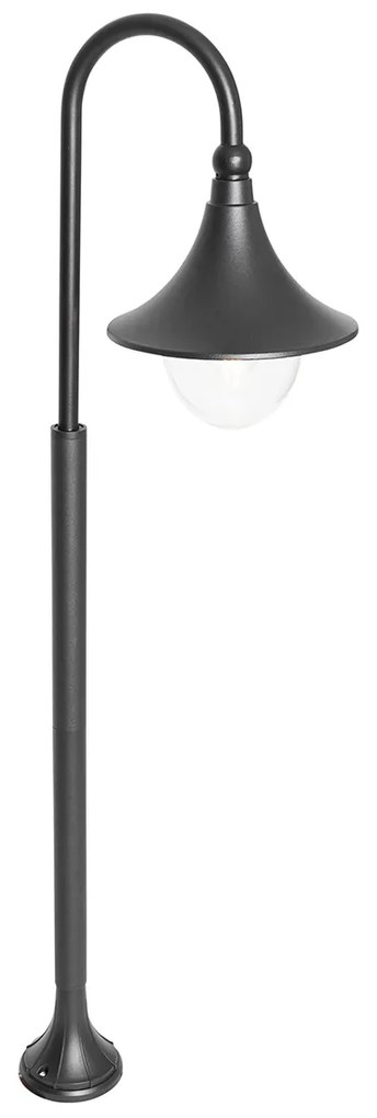 Okos kültéri lámpa fekete 125 cm IP44 Wifivel A60 - Daphne