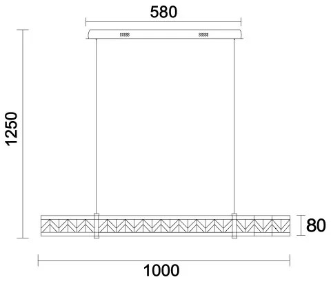 LED fényerőszabályozható kábelre függesztett csillár ENRIQUE LED/20W/230V 3000-6000K +távirányító