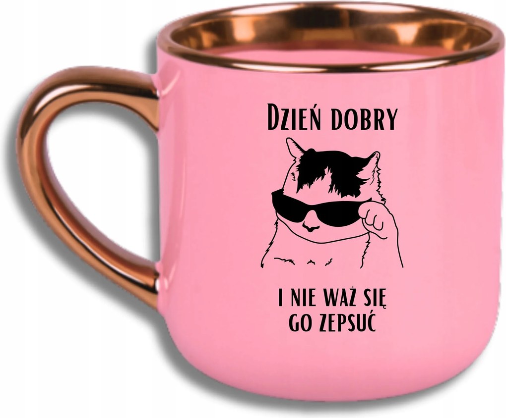 Bögre Rózsaszín Elegáns Nagy Vicces Ajándék Jó Reggelt