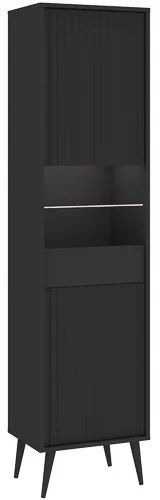 BARCELONA Üveges Vitrin Antracit Színben. 47 cm.