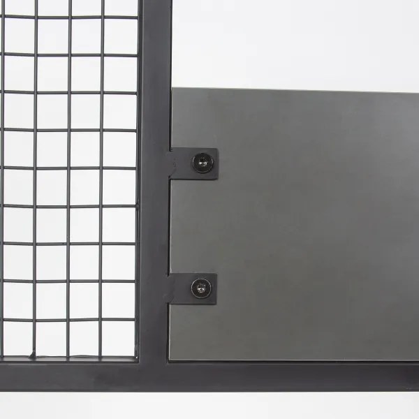 Előszoba fal NOMAD 182x78 cm fekete/antracit