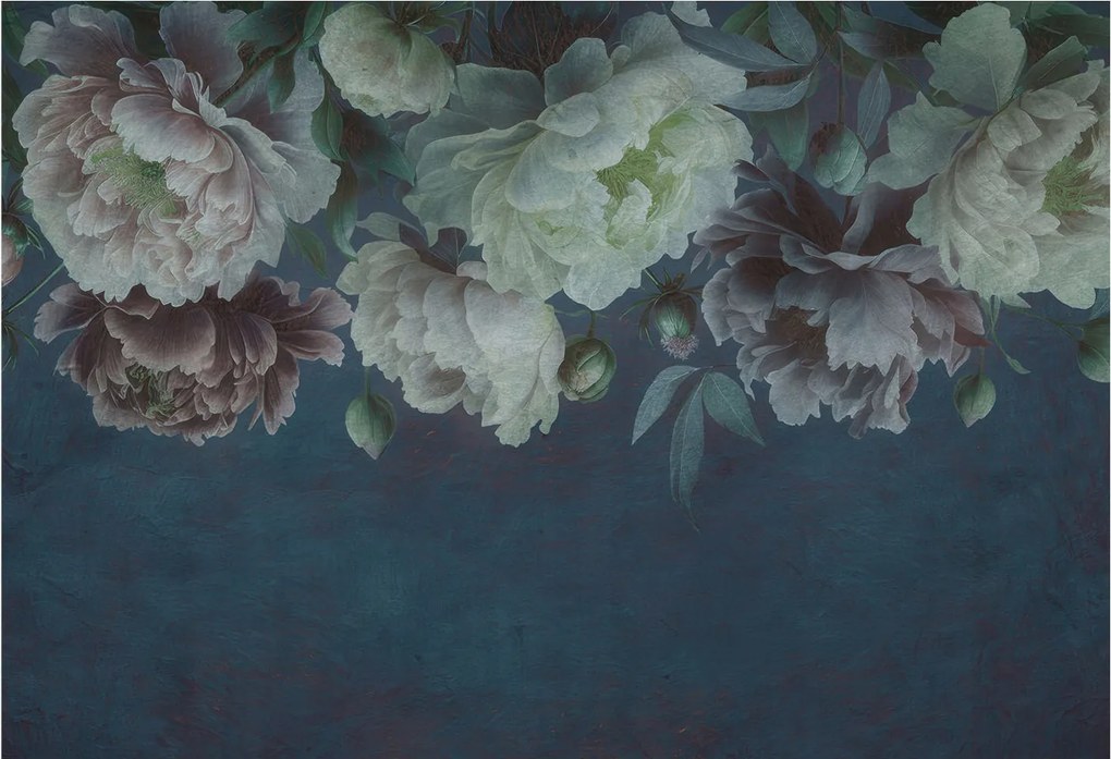 Divatos Flizelin Tapéta Fali Furnér Virágos elegancia 152x104 Ragasztó