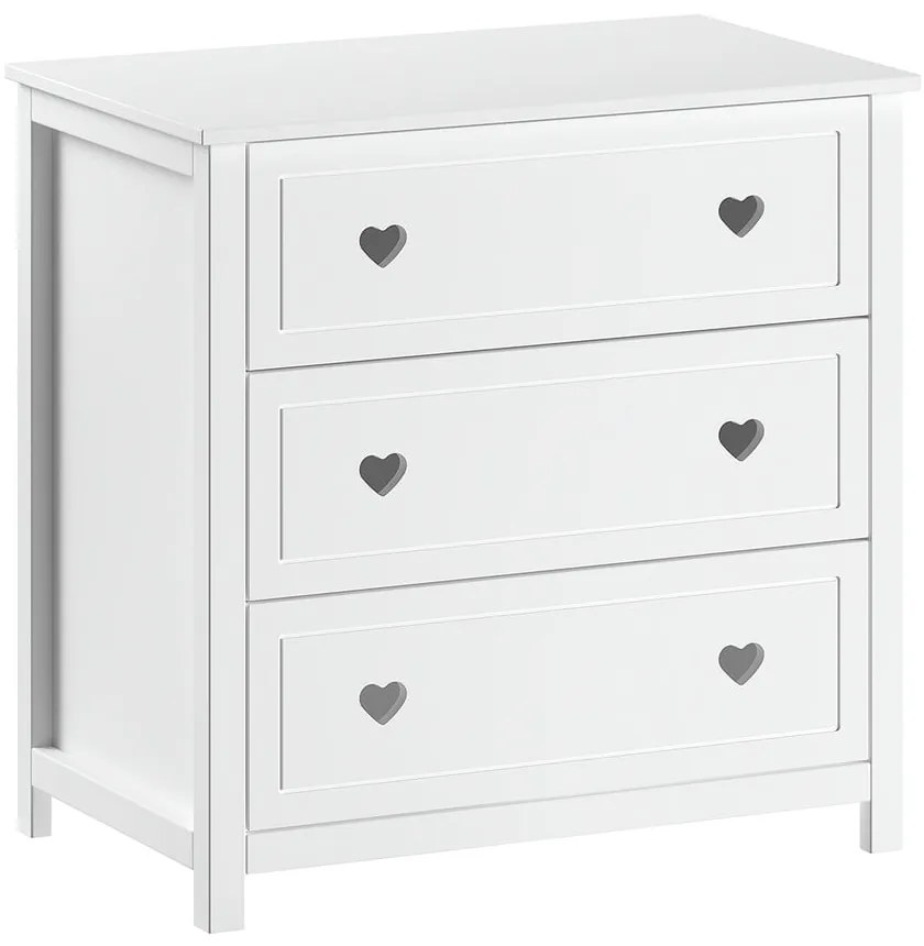 Fehér gyerek komód 90x89x57 cm Amori – Vipack