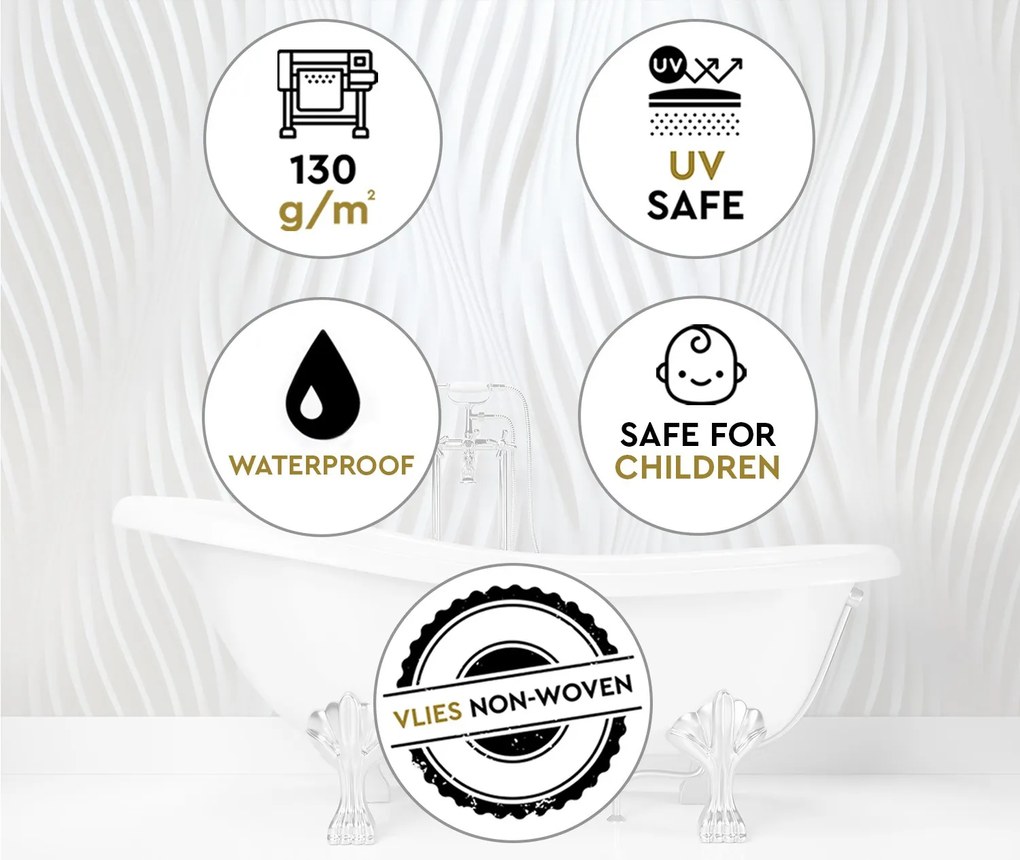 Gario Fotótapéta Dizájnos absztrakt hullámok Anyag: Vlies, Méret: 250 x 175 cm