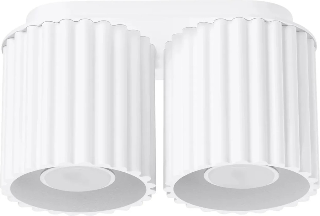 Mennyezeti lámpa fehér 21cm 2xGU10 Aura Sollux Lighting ovális