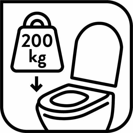 CR LEGNO MDF WC ülőke - fém zsanérral - 42/45 cm x 38 cm
