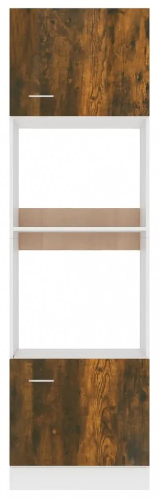 vidaXL “Lyon” füstös tölgy színű fa mikrohullámúsütő-szekrény