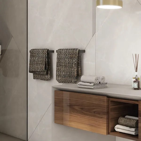 NIMCO MAC 29035-90 - Fali törölközőtartó MAYA 36 cm matt fekete