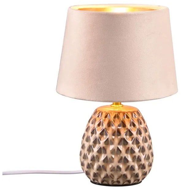 Bézs asztali lámpa (magasság 27 cm) Ariana – Reality