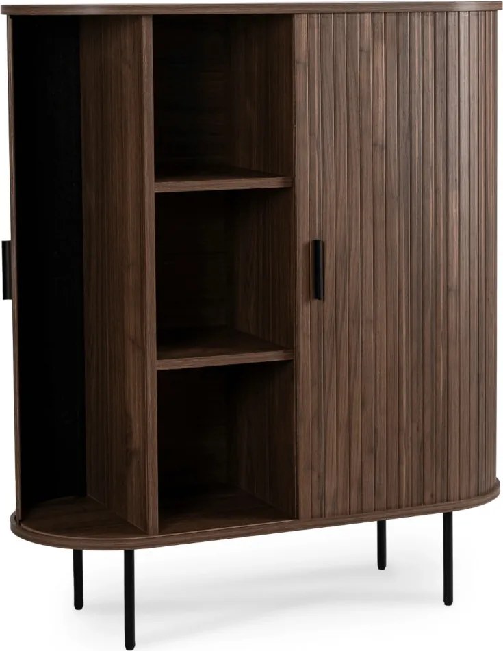 Komoda TRISH 100 cm Dwudrzwiowa Rozsuwana Orzech