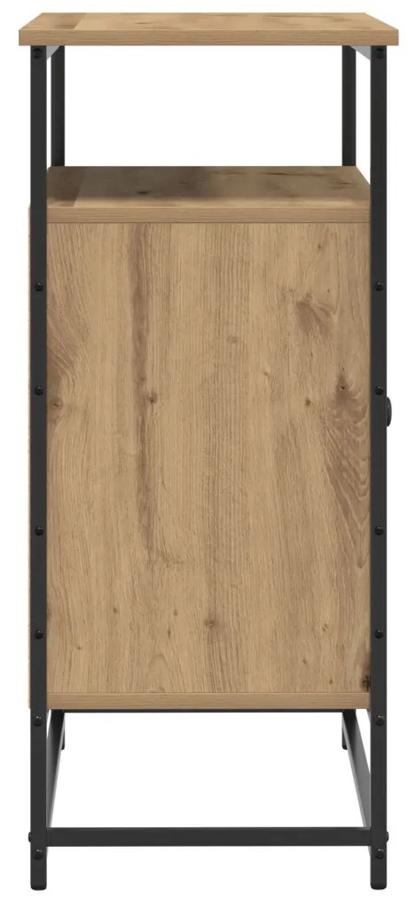 Fésülködőasztal Égerfa 69x35x80 cm Műgyanta és Acél