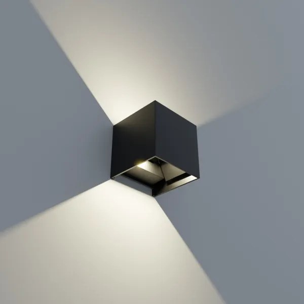 APLED - LED Kültéri fali lámpa CUBE 2xLED/3W/230V IP65
