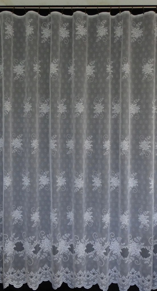 Mg Függöny 3060 Fehér Gyöngy 240x250 kész szalag K