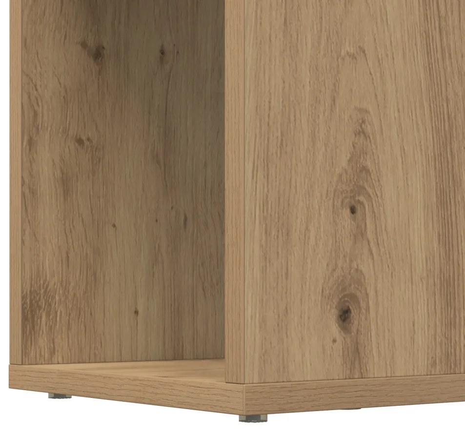 Könyvespolc Kézműves tölgy Szerelt fa 80 x 24 x 124 cm Tárolás