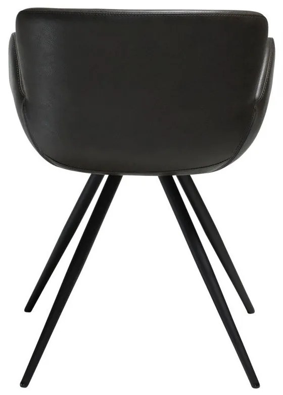 Szürke kárpitozott karfás étkezőfotel Gaia – DAN-FORM Denmark