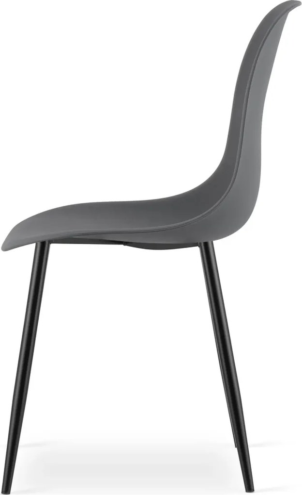 OSAKA sötétszürke szék fekete lábakkal