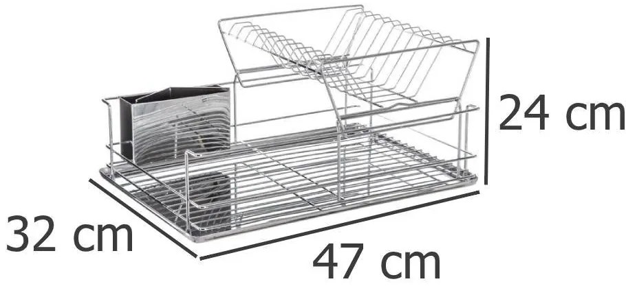 Duplaszintés mosogatógép, csepptálca - rozsdamentes acél