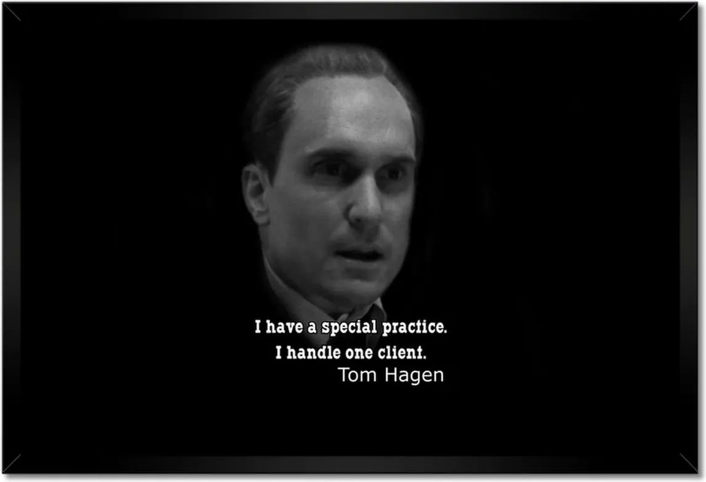 Poszterek keretben 60x40 Idézetek a Keresztapáról