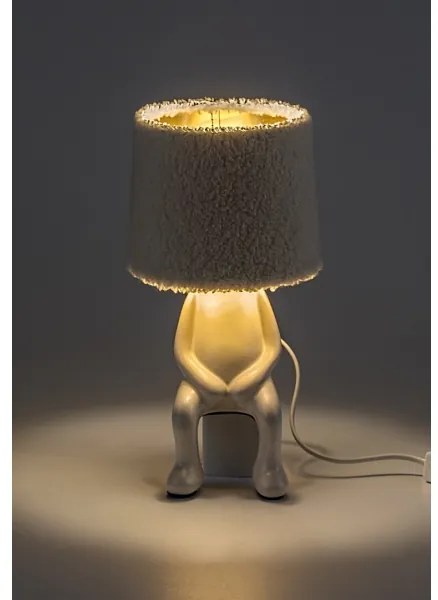 Rabalux 74218 - Asztali lámpa SMURFY 1xE14/40W/230V fehér