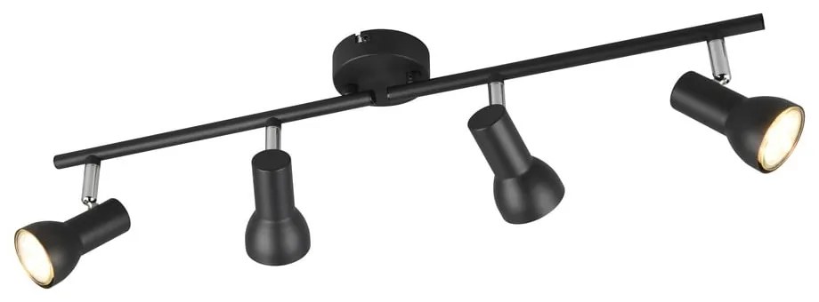 Fekete spotlámpa ø 8 cm Cantar – Trio