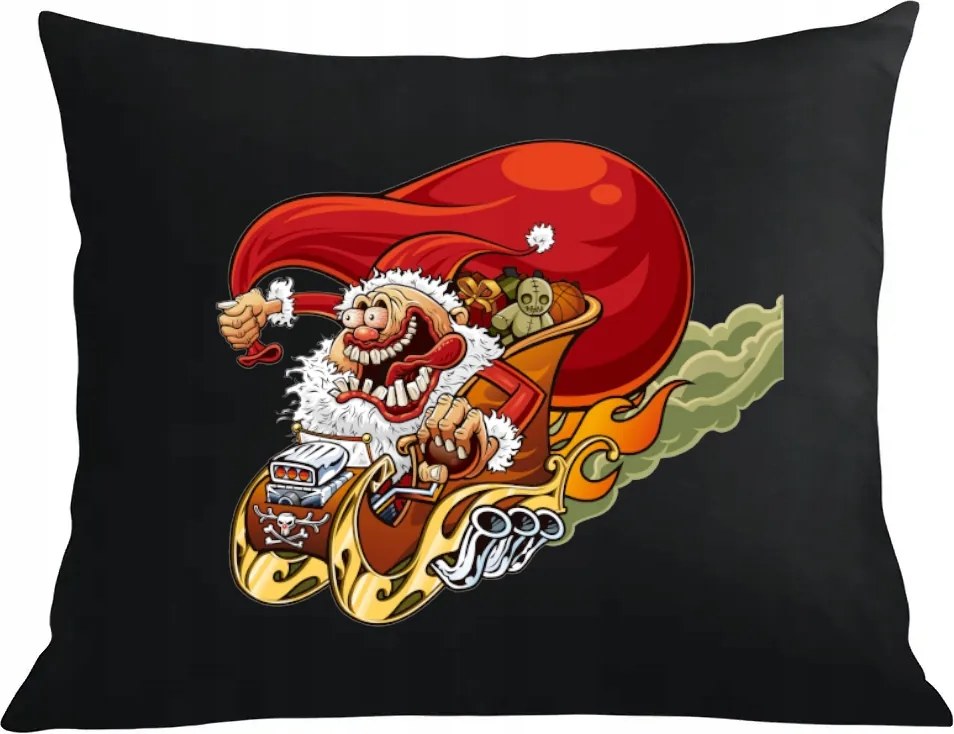 Párna párnahuzat Őrült Mikulás Karácsonyi ajándék