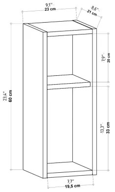TILMO antracit éjjeliszekrény