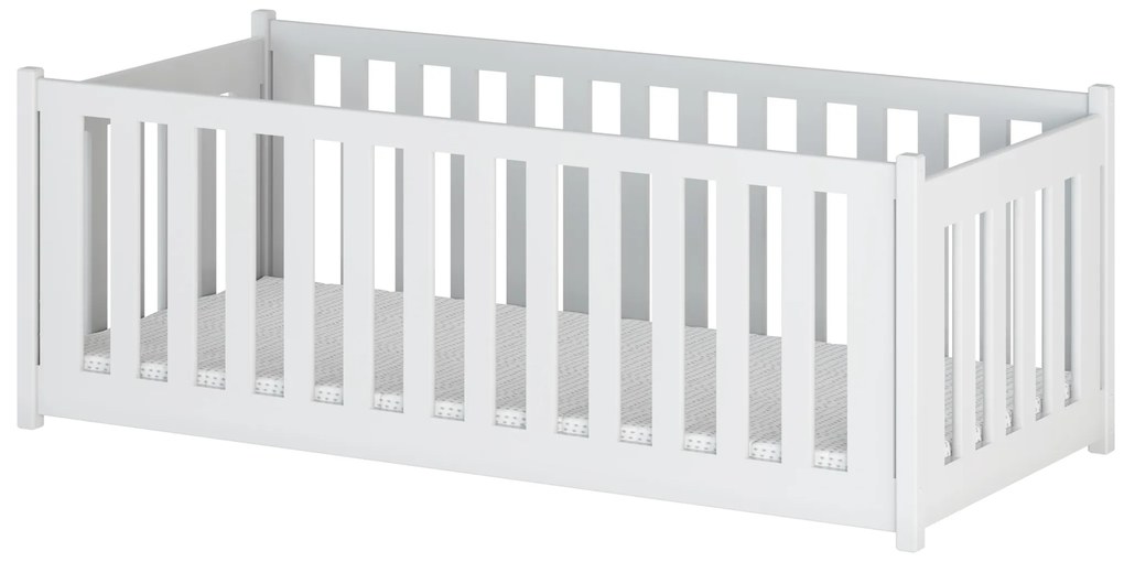 Gyerekágy 90 cm Connie (ágyráccsal) (fehér). 1012929