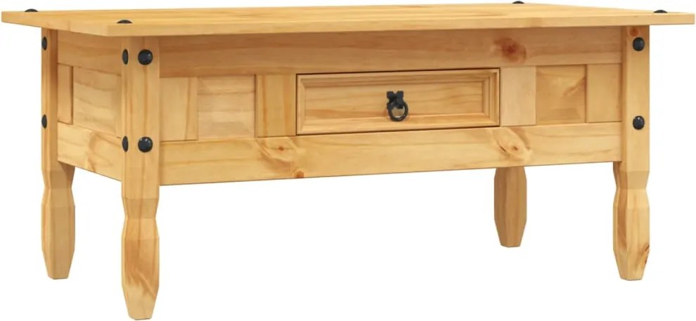 vidaXL mexikói Corona-stílusú fenyőfa dohányzóasztal 100 x 55 x 44 cm
