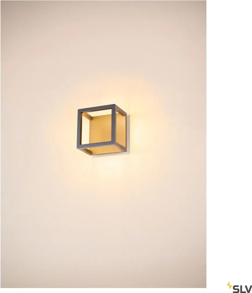 SLV 1005202 QUADRULO Modern Kültéri Mennyezeti Lámpa Antracit, Fehér LED IP55