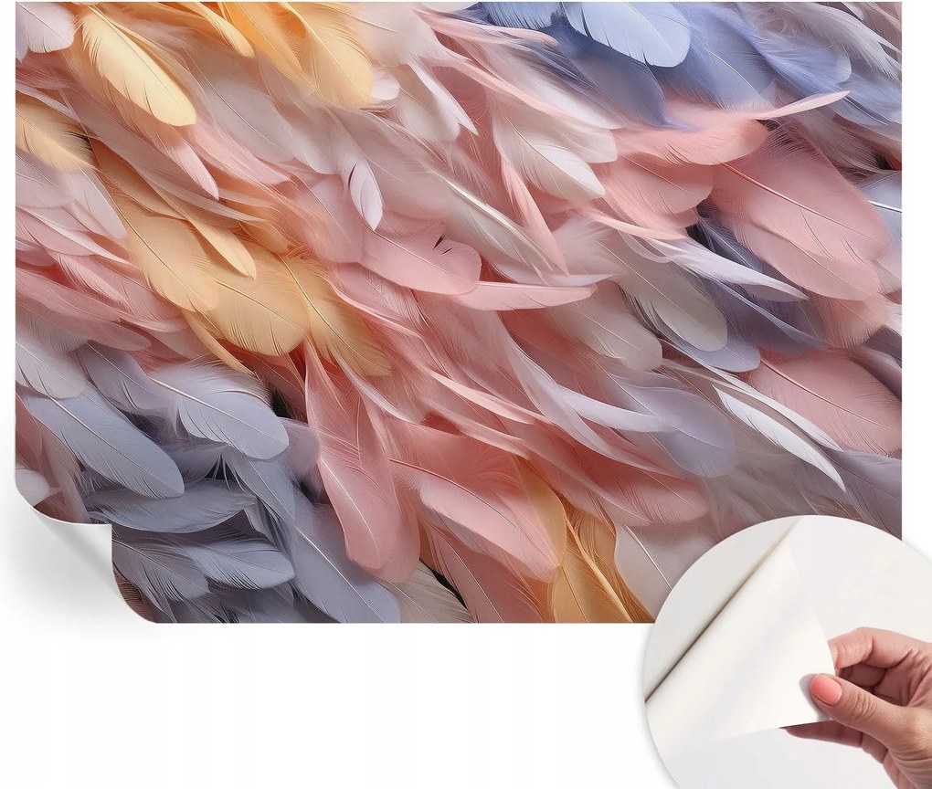 Öntapadós fotótapéta a konyhába Mosható Pasztell tollak 208x146 cm