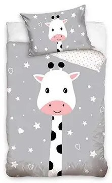 Zsiráf Starry gyerek, ovis ágyneműhuzat 90x120 cm, 40x60 cm