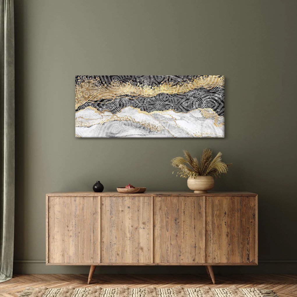 Kép - Mandala márványból (120x50 cm)