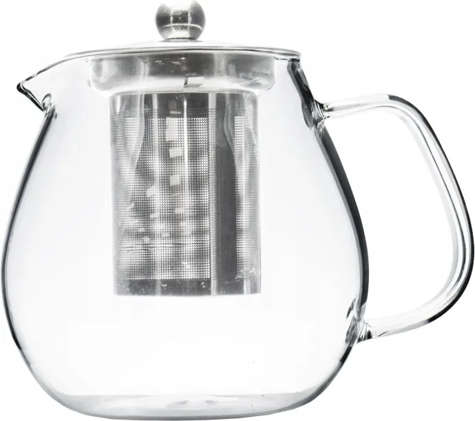 Teás Kanna Üvegből, Szűrővel, 0,8L