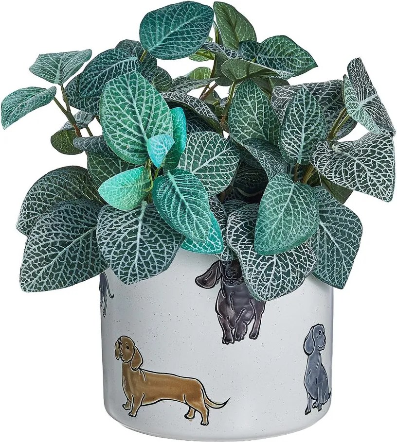 DOG LOVER kerámia kaspó Ø 18 cm , kutyás
