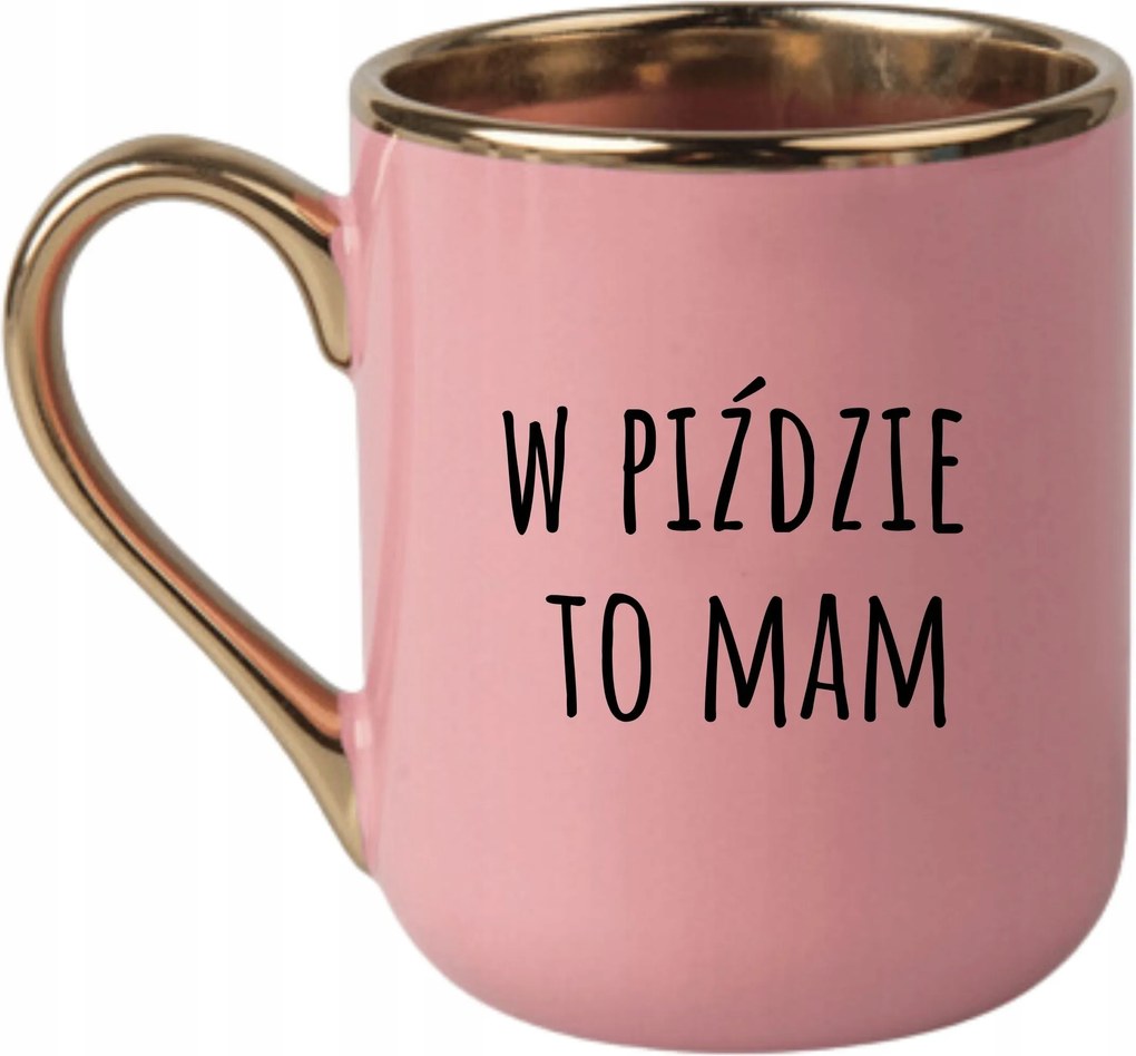 Bögre Elegáns Rózsaszín Arany Rant Vicces Ajándék P******