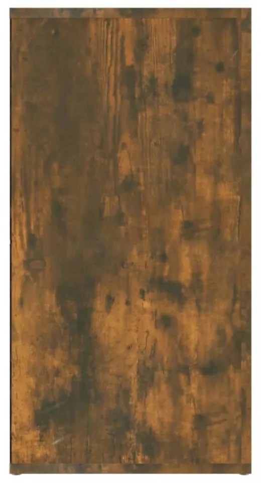 füstös tölgy színű szerelt fa tálalószekrény 120 x 36 x 69 cm