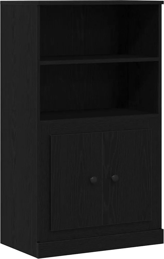 vidaXL Büféasztal Fekete tölgy 60 x 35.5 x 103.5 cm Faanyag
