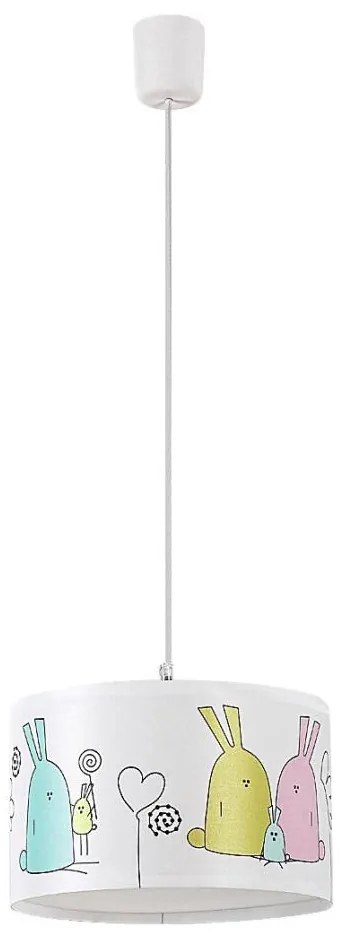 Rabalux 72166 - Gyerek csillár zsinóron FLAPPY 1xE27/40W/230V