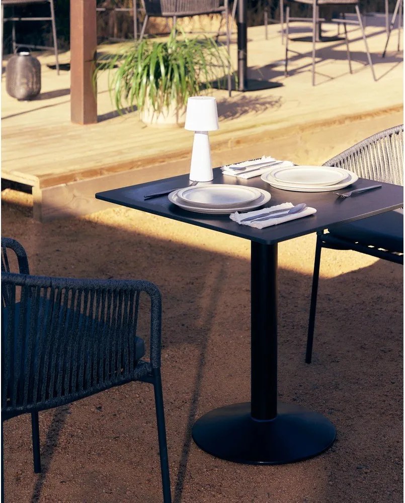 Fém kerti étkezőasztal 68x68 cm Esilda – Kave Home
