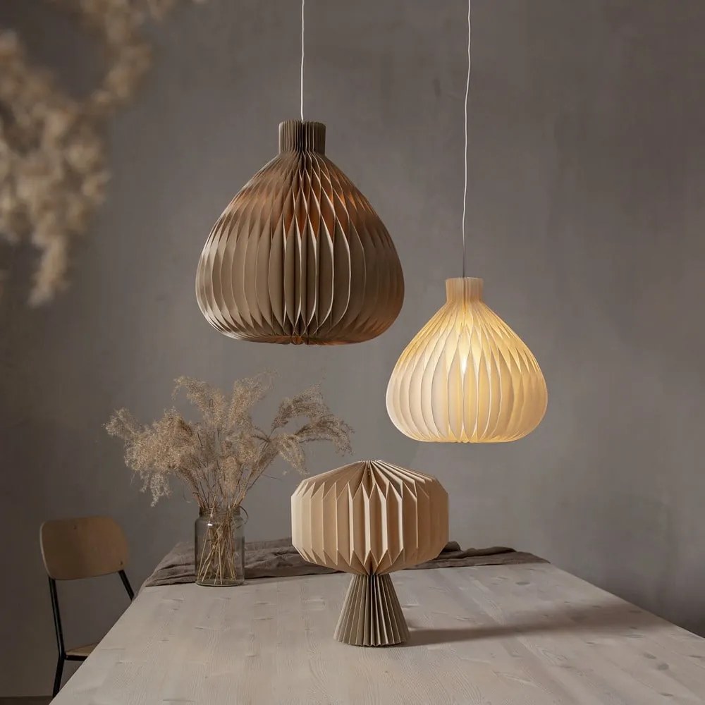 Krémszínű lámpabúra ø 28 cm Honeycomb – Star Trading