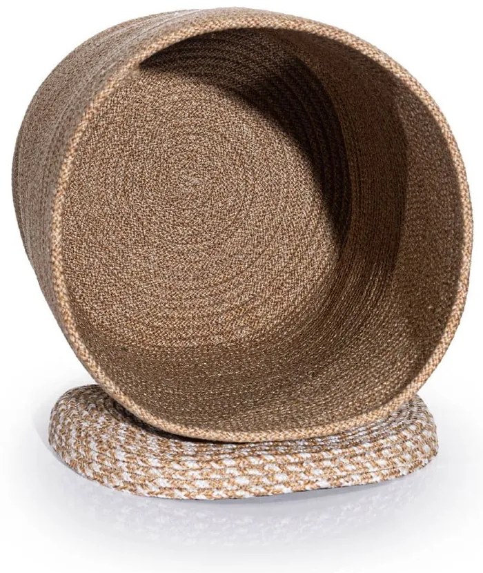 Bézs fedeles textil tárolódoboz 36x45x50 cm – Mioli Decor