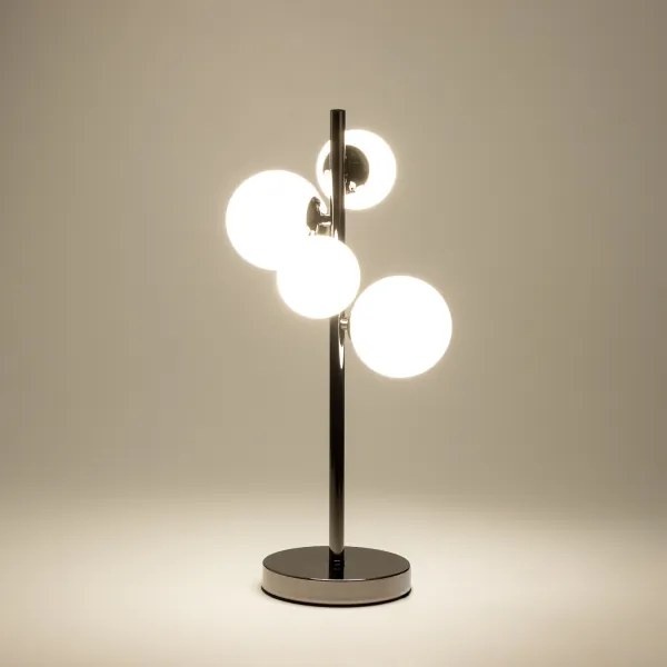 Brilagi - LED asztali lámpa MILLA 4xG9/3W/230V fekete króm/fehér