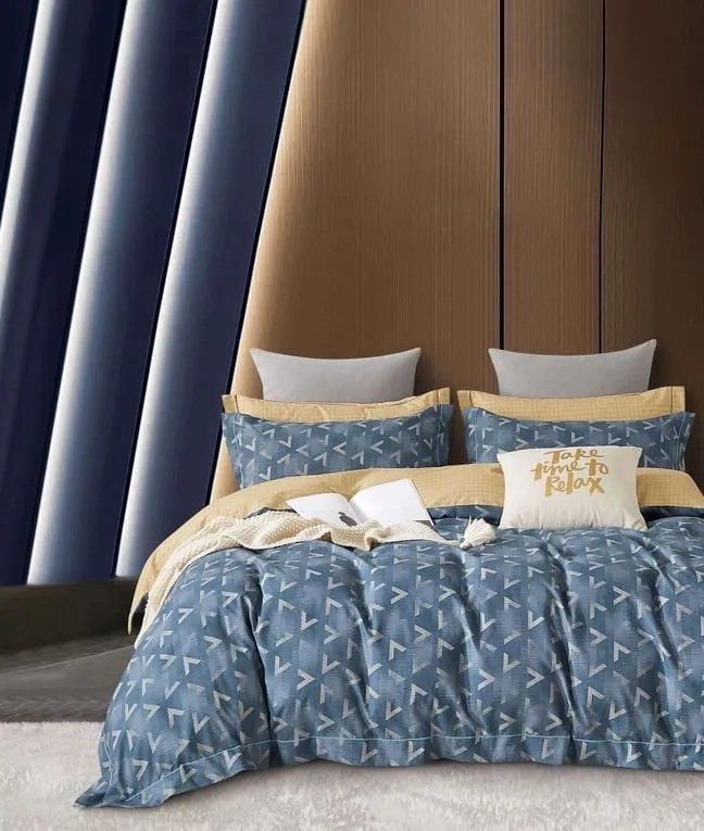 RELAX BLUE flanel lepedő DeLuxe A csomag tartalma: 7 készlet csomagolása, A lapok mérete: 140x200 cm