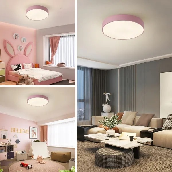 Brilagi - LED mennyezeti lámpa POOL LED/48W/230V 3000/4000/6000K 40 cm rózsaszín